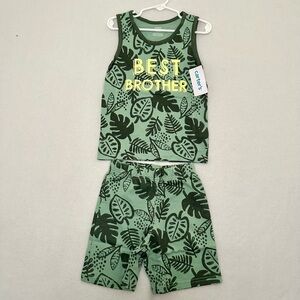 Carter’s Best Brother Boy’s Outfit 2 Pieces Top and Shorts Set Size 4T